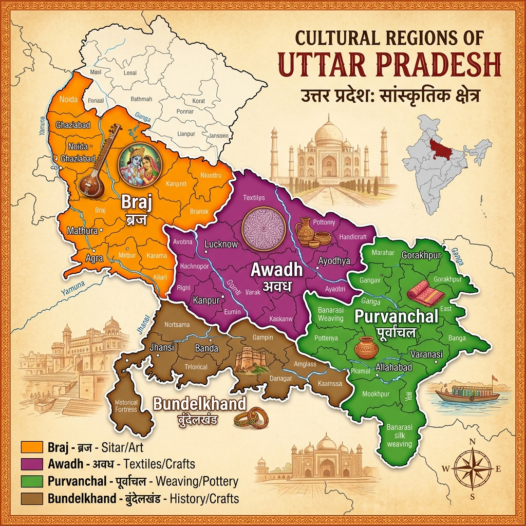 उत्तर प्रदेश सांस्कृतिक क्षेत्र